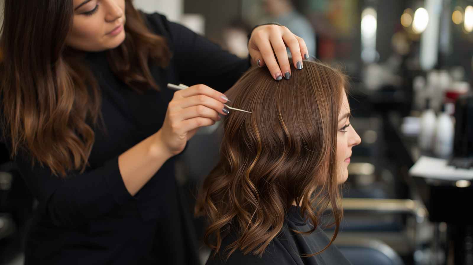 Balayage vs. Highlights salon 