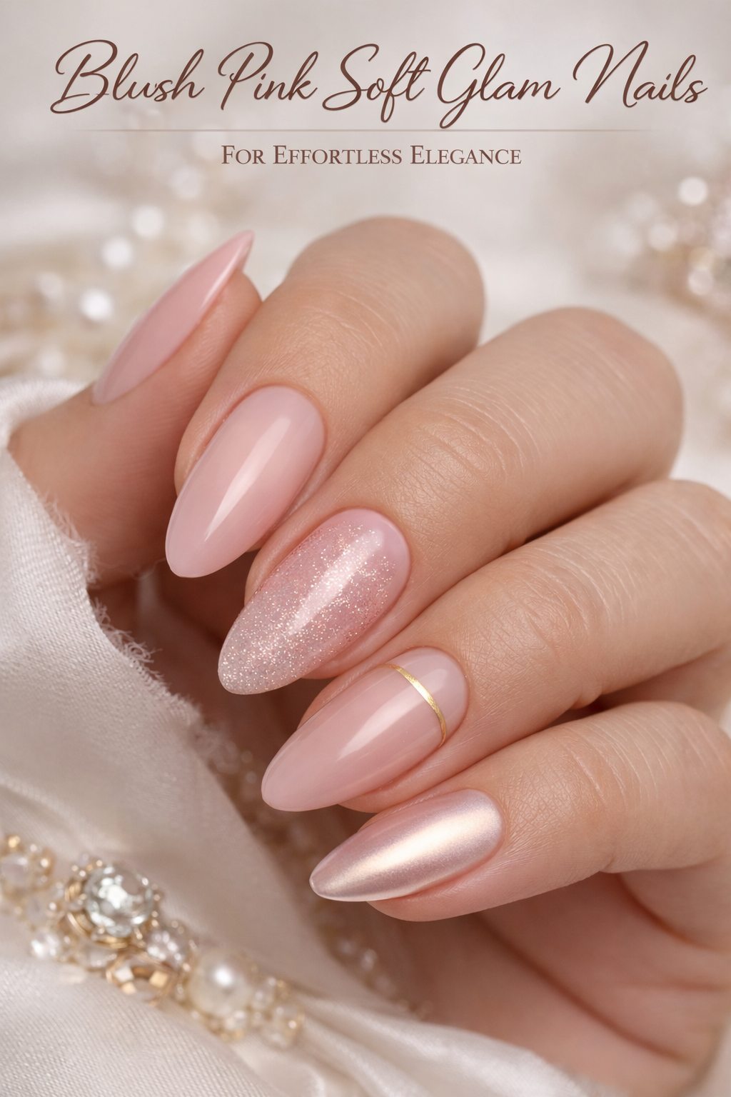 Blush Pink Soft Glam Nails for Effortless Elegance