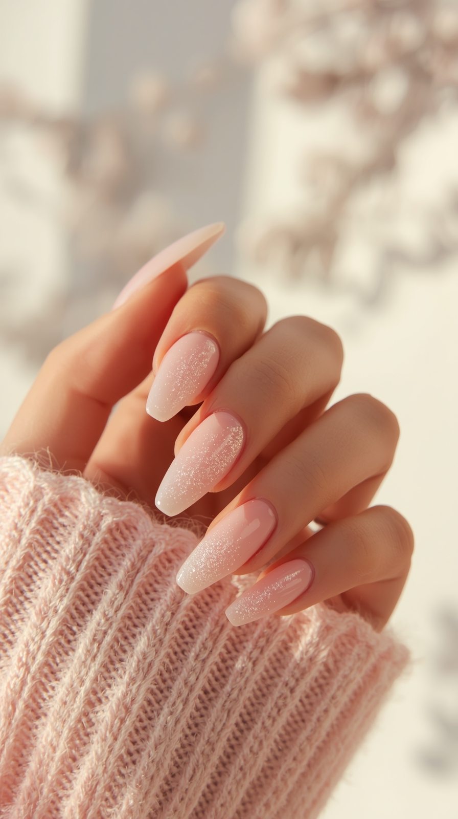 Blush Pink Soft Glam Nails