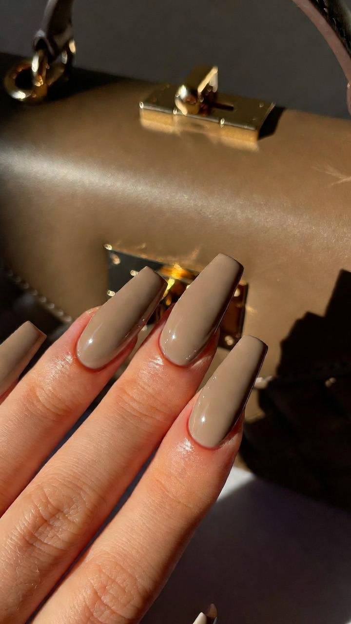 Taupe Beige Chic Nail Designs