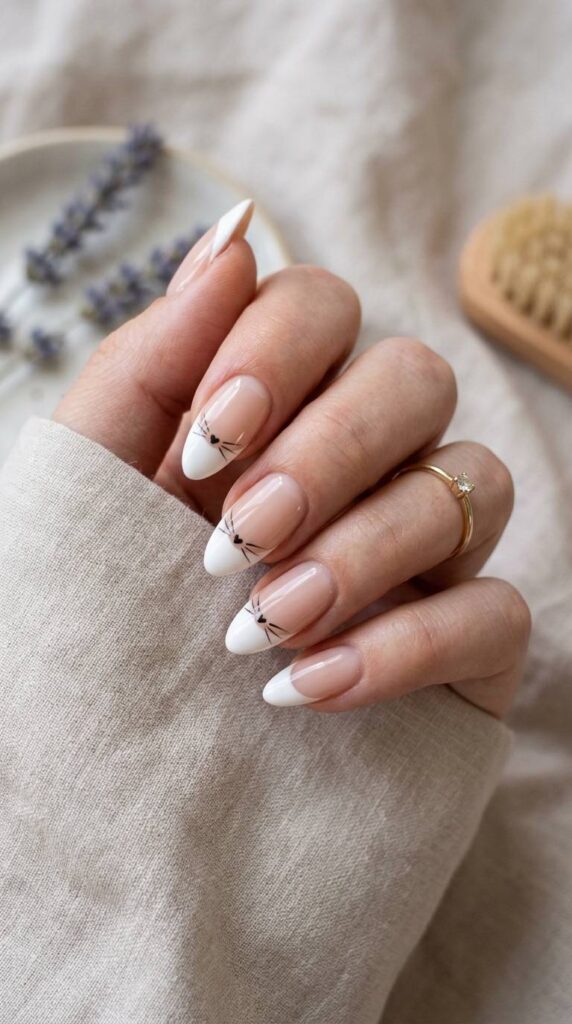 Cat Whisker French Tips