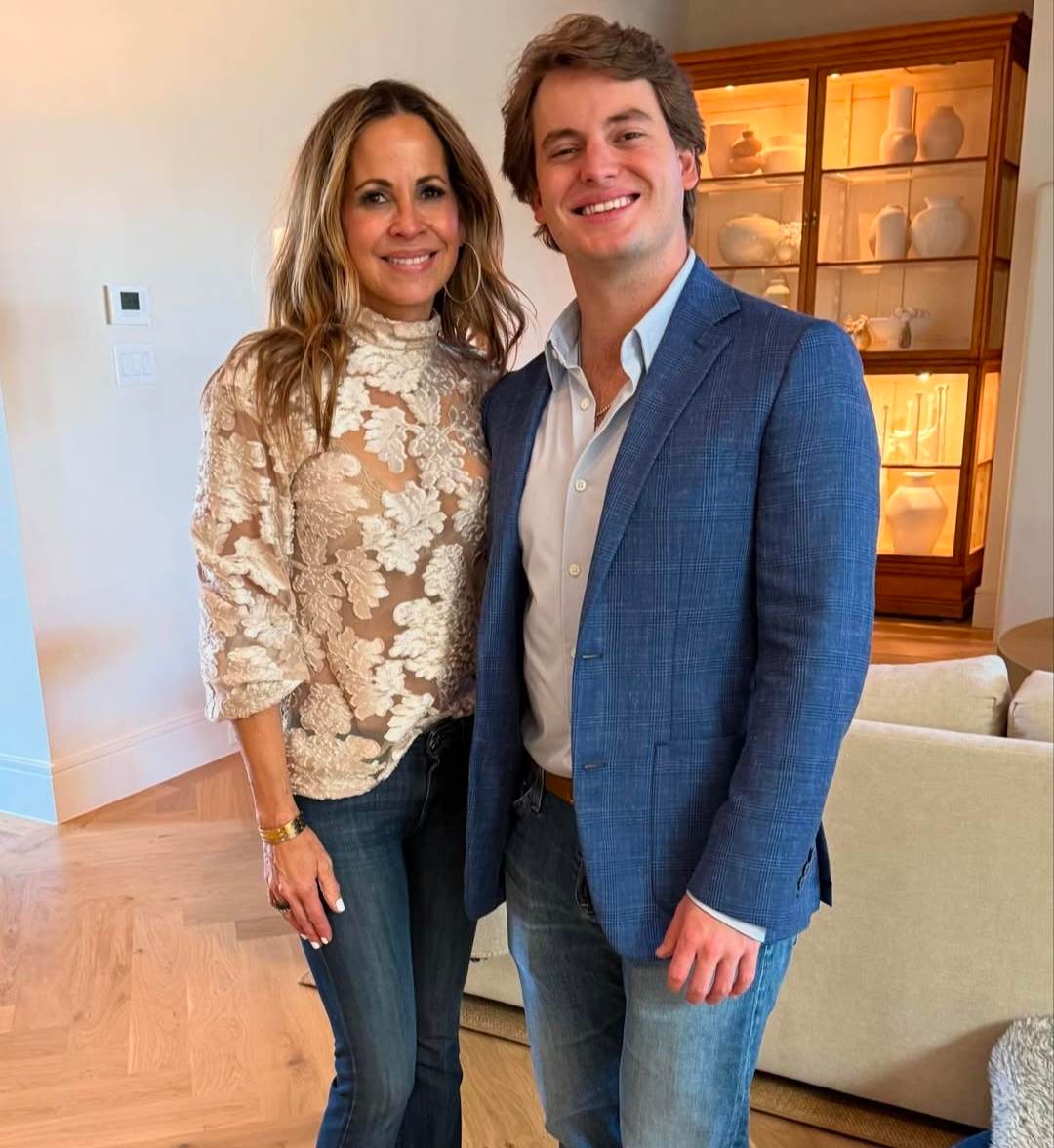 Catherine Mooty and her son 