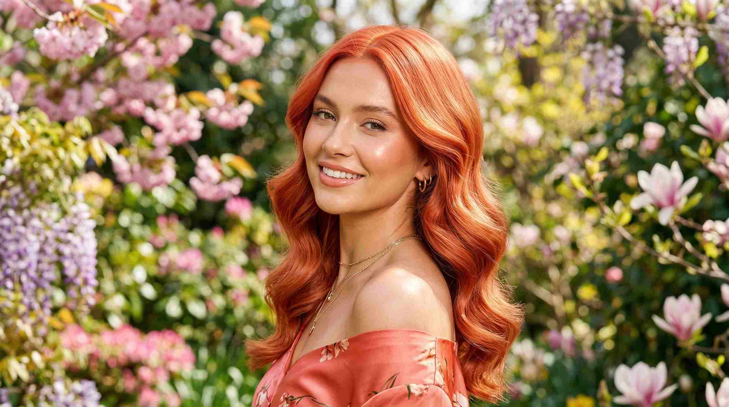 Coral Copper Hair