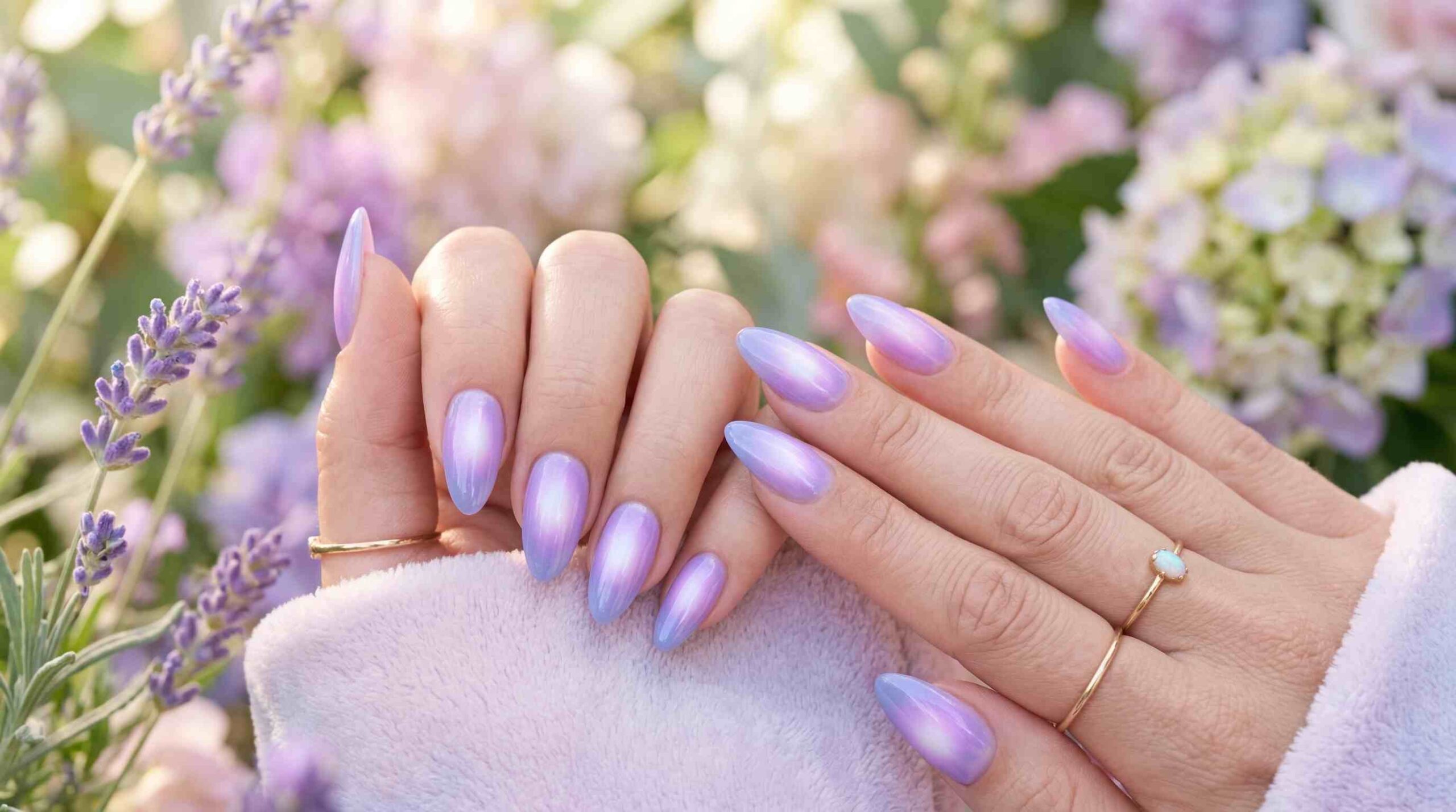 Lavender Aura Nails