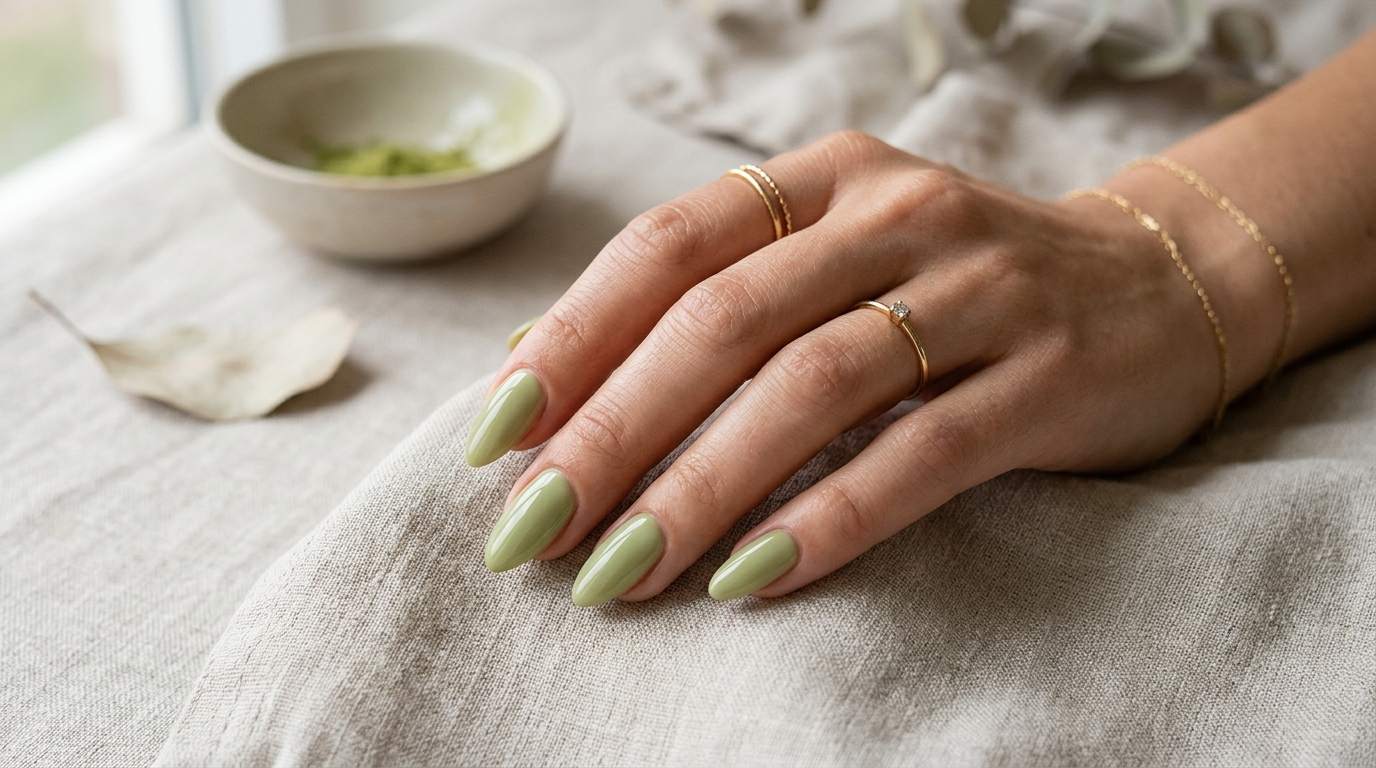 Matcha Green Nails