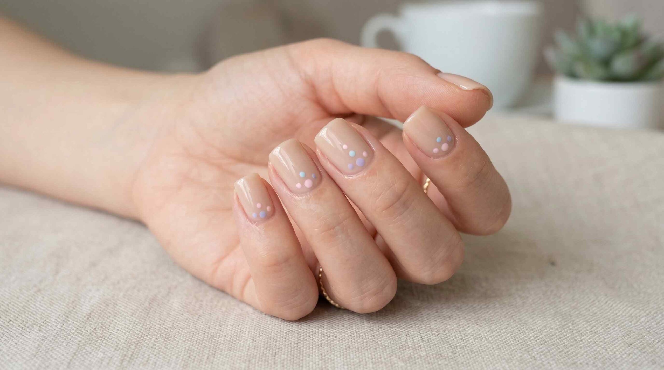 Minimalist Dot Nails