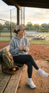 Outfit with hoodie leggings cap