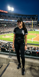 women in all-black outfit