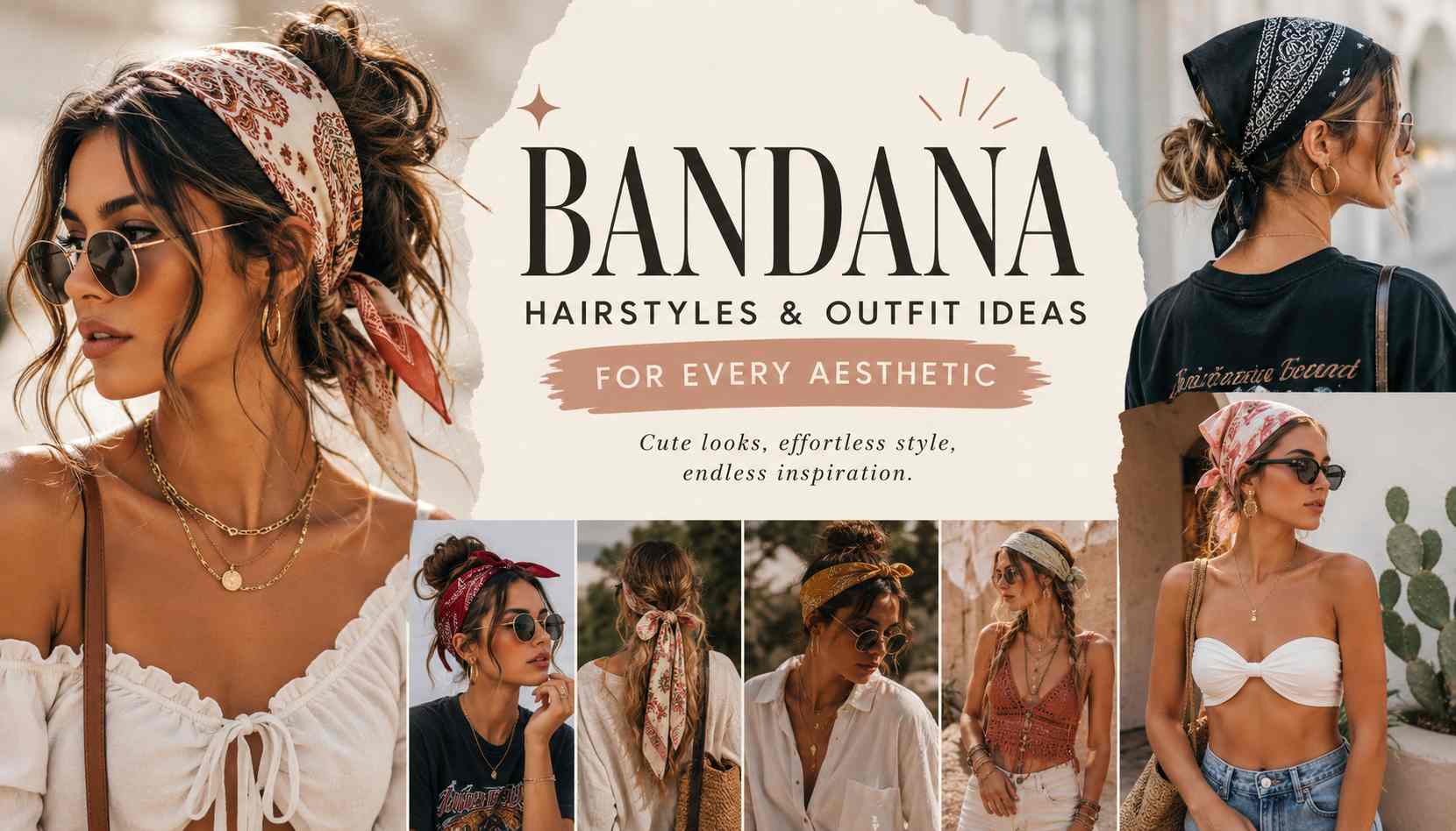 Bandana Hairstyles & Outfit Ideas for Every Aesthetic