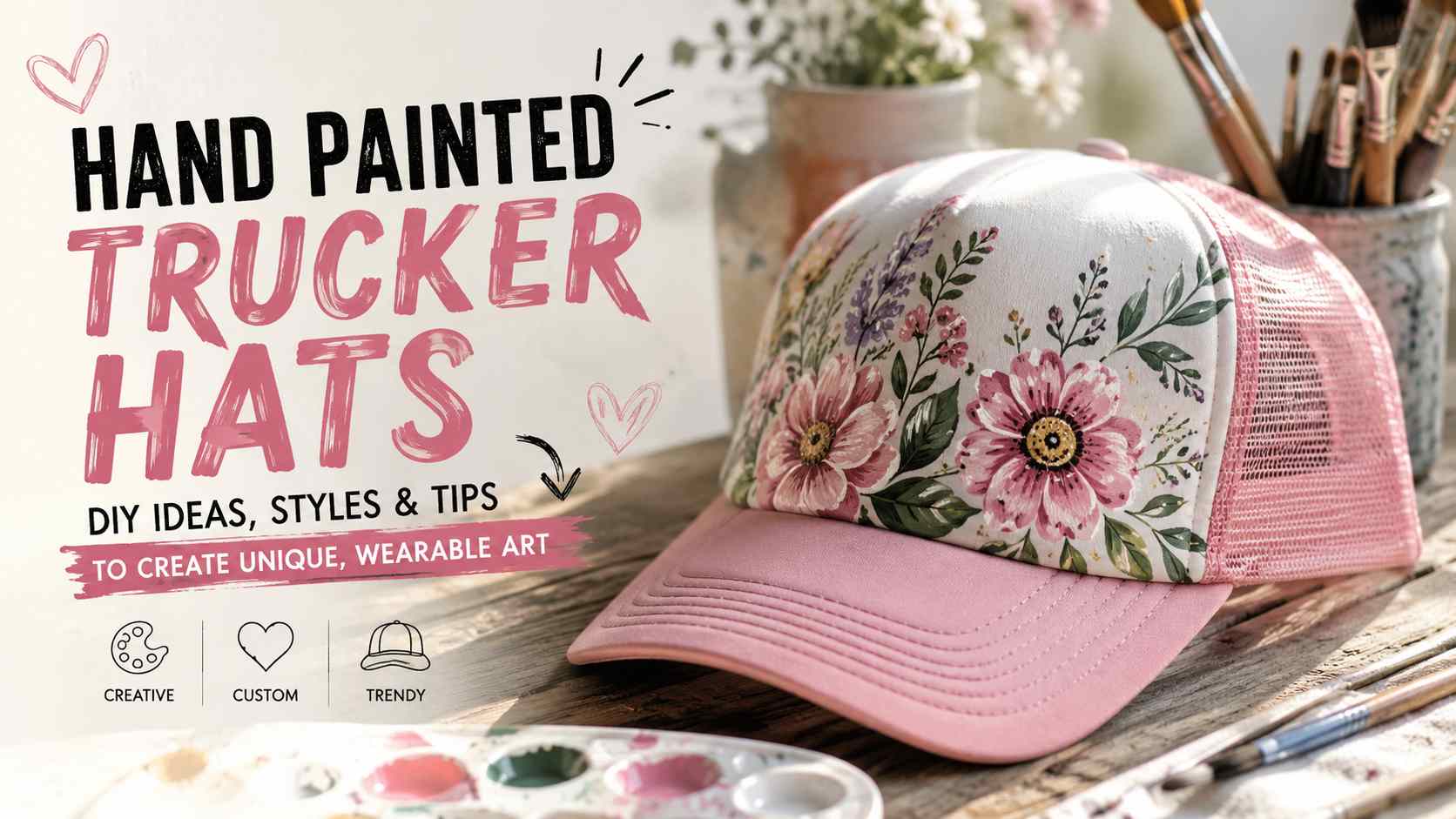 Hand Painted Trucker Hats: The Ultimate Guide to the DIY Fashion Trend Everyone Loves